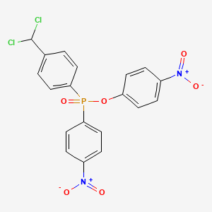 molecular formula C19H13Cl2N2O6P B15436050 Phosphinic acid, (4-(dichloromethyl)phenyl)(4-nitrophenyl)-, 4-nitrophenyl ester CAS No. 84062-35-1