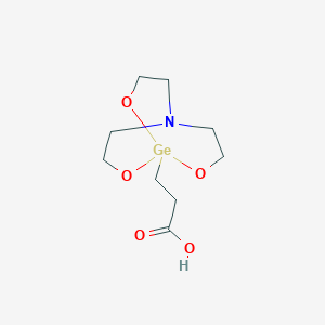 molecular formula C9H17GeNO5 B15436090 3-(2,8,9-Trioxa-5-aza-1-germabicyclo[3.3.3]undecan-1-yl)propanoic acid CAS No. 84336-26-5