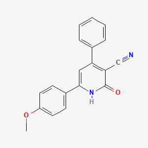 molecular formula C19H14N2O2 B15436155 2-Hydroxy-6-(4-methoxyphenyl)-4-phenylnicotinonitrile CAS No. 80306-65-6