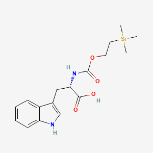 molecular formula C17H24N2O4Si B15436180 N-{[2-(Trimethylsilyl)ethoxy]carbonyl}-L-tryptophan CAS No. 80143-24-4