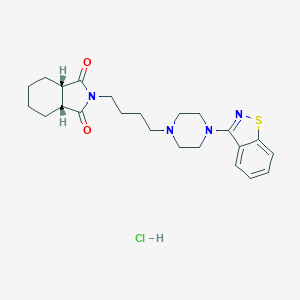 molecular formula C23H30N4O2S.HCl B154362 Perospirone hydrochloride CAS No. 129273-38-7