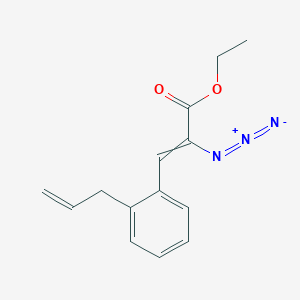 molecular formula C14H15N3O2 B15436214 Ethyl 2-azido-3-[2-(prop-2-en-1-yl)phenyl]prop-2-enoate CAS No. 81803-57-8