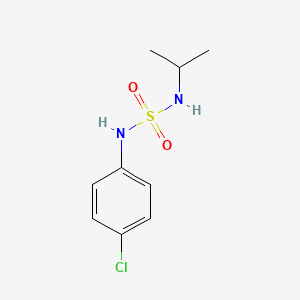 molecular formula C9H13ClN2O2S B15436255 N-(4-Chlorophenyl)-N'-propan-2-ylsulfuric diamide CAS No. 80653-36-7