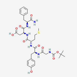 molecular formula C34H46N6O10S B15436270 Rat gastrin C-terminal pentagastrin CAS No. 80063-35-0