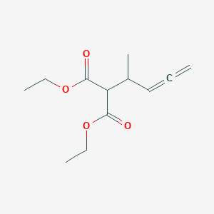 molecular formula C12H18O4 B15436380 Diethyl (penta-3,4-dien-2-yl)propanedioate CAS No. 84140-34-1