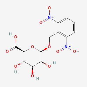 molecular formula C13H14N2O11 B15436392 beta-D-Glucopyranosiduronic acid, (2,6-dinitrophenyl)methyl CAS No. 83807-32-3