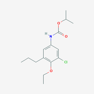 molecular formula C15H22ClNO3 B15436430 Propan-2-yl (3-chloro-4-ethoxy-5-propylphenyl)carbamate CAS No. 84971-03-9