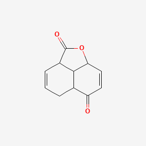 molecular formula C11H10O3 B15436445 5,5a,8a,8b-Tetrahydro-2h-naphtho[1,8-bc]furan-2,6(2ah)-dione CAS No. 81060-28-8