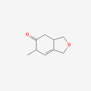molecular formula C9H12O2 B15436469 6-Methyl-1,3a,4,6-tetrahydro-2-benzofuran-5(3H)-one CAS No. 84065-60-1