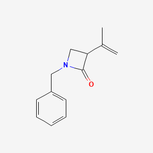 molecular formula C13H15NO B15436490 1-Benzyl-3-(prop-1-en-2-yl)azetidin-2-one CAS No. 80756-84-9