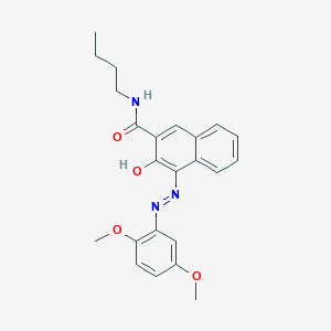 molecular formula C23H25N3O4 B154367 N-butyl-4-[(2,5-dimethoxyphenyl)azo]-3-hydroxynaphthalene-2-carboxamide CAS No. 10000-56-3