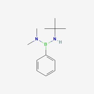 molecular formula C12H21BN2 B15436741 N'-tert-Butyl-N,N-dimethyl-1-phenylboranediamine CAS No. 79867-02-0