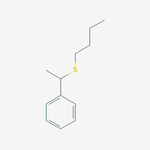 molecular formula C12H18S B15436791 Benzene, [1-(butylthio)ethyl]- CAS No. 79403-80-8