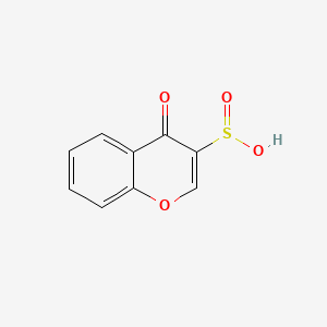 molecular formula C9H6O4S B15436963 4H-1-Benzopyran-3-sulfinic acid, 4-oxo- CAS No. 84200-61-3