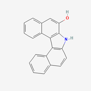 molecular formula C20H13NO B15436997 7H-Dibenzo(c,g)carbazol-6-ol CAS No. 78448-10-9