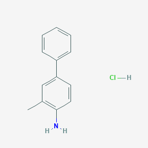 molecular formula C13H14ClN B015437 4-Amino-3-methylbiphenyl, hydrochloride CAS No. 3419-49-6