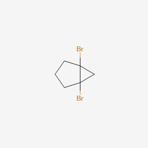 molecular formula C6H8Br2 B15437013 1,5-Dibromobicyclo[3.1.0]hexane CAS No. 85739-34-0