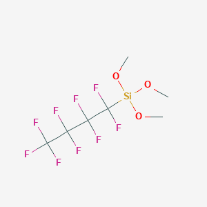 molecular formula C7H9F9O3Si B15437016 Trimethoxy(nonafluorobutyl)silane CAS No. 84464-03-9