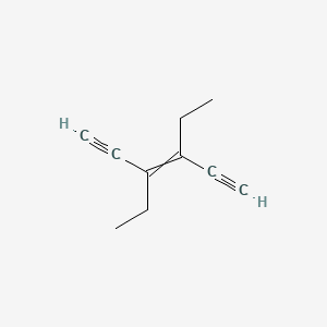 molecular formula C10H12 B15437063 3,4-Diethylhex-3-ene-1,5-diyne CAS No. 78091-33-5