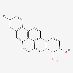 molecular formula C24H15FO2 B15437099 Benzo(rst)pentaphene-3,4-diol, 10-fluoro-3,4-dihydro- CAS No. 80115-72-6
