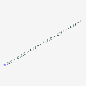 molecular formula C11HN B15437251 Undeca-2,4,6,8,10-pentaynenitrile CAS No. 78950-25-1