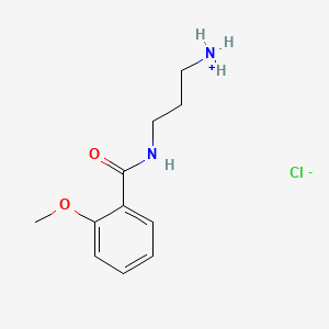 molecular formula C11H17ClN2O2 B15437284 N-(3-Aminopropyl)-o-methoxybenzamide hydrochloride CAS No. 78109-75-8