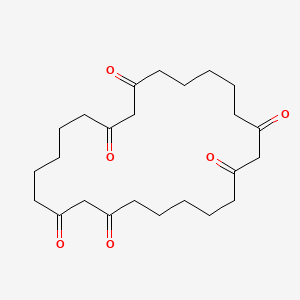 molecular formula C24H36O6 B15437288 Cyclotetracosane-1,3,9,11,17,19-hexone CAS No. 76754-10-4