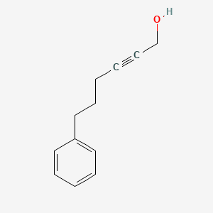molecular formula C12H14O B15437330 2-Hexyn-1-ol, 6-phenyl- CAS No. 77877-57-7