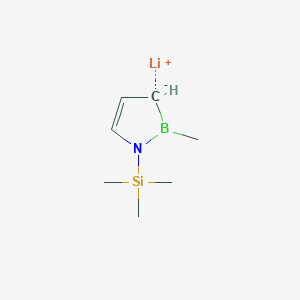 molecular formula C7H15BLiNSi B15437340 Lithium 2-methyl-1-(trimethylsilyl)-2,3-dihydro-1H-1,2-azaborol-3-ide CAS No. 81997-12-8