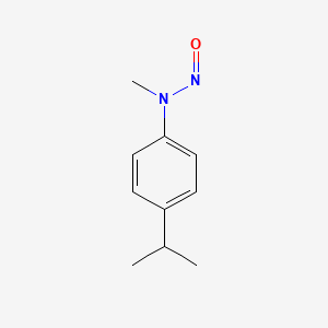 molecular formula C10H14N2O B15437346 Benzenamine, N-methyl-4-(1-methylethyl)-N-nitroso- CAS No. 79073-95-3