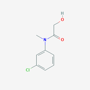 molecular formula C9H10ClNO2 B15437429 N-(3-Chlorophenyl)-2-hydroxy-N-methylacetamide CAS No. 80527-33-9