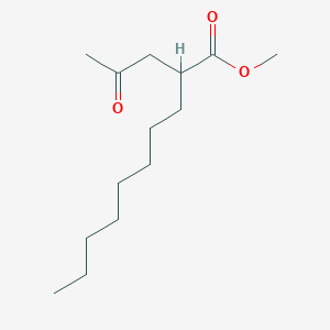 molecular formula C14H26O3 B15437473 Methyl 2-(2-oxopropyl)decanoate CAS No. 75436-60-1
