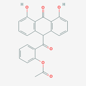 molecular formula C23H16O6 B154375 10-Acetylsalicyldithranol CAS No. 128864-32-4