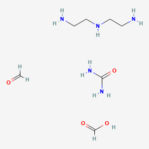 molecular formula C7H21N5O4 B15437506 N'-(2-aminoethyl)ethane-1,2-diamine;formaldehyde;formic acid;urea CAS No. 76649-36-0