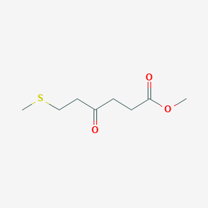 molecular formula C8H14O3S B15437521 Methyl 6-(methylsulfanyl)-4-oxohexanoate CAS No. 76678-36-9