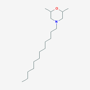 B154377 4-Dodecyl-2,6-dimethylmorpholine CAS No. 1704-28-5