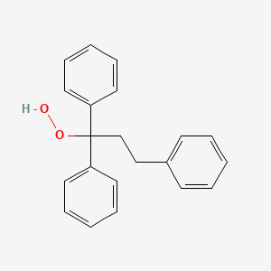 molecular formula C21H20O2 B15437707 1,1,3-Triphenylpropane-1-peroxol CAS No. 78484-96-5