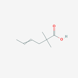 molecular formula C8H14O2 B15437797 2,2-Dimethylhex-4-enoic acid CAS No. 82898-31-5