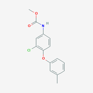 molecular formula C15H14ClNO3 B15437849 Methyl [3-chloro-4-(3-methylphenoxy)phenyl]carbamate CAS No. 80199-59-3