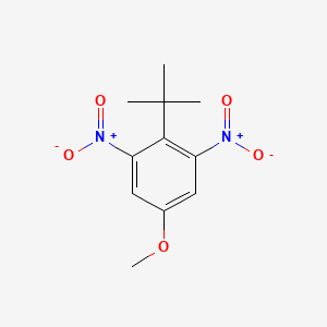 molecular formula C11H14N2O5 B15437909 Benzene, 2-(1,1-dimethylethyl)-5-methoxy-1,3-dinitro- CAS No. 79657-84-4