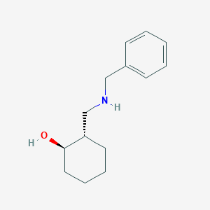 molecular formula C14H21NO B15437952 Cyclohexanol, 2-[[(phenylmethyl)amino]methyl]-, trans- CAS No. 77612-18-1