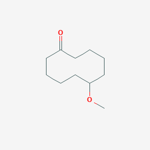 molecular formula C11H20O2 B15437964 6-Methoxycyclodecan-1-one CAS No. 76976-65-3
