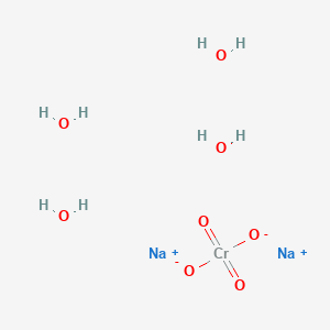 molecular formula CrH8Na2O8 B154380 Sodium chromate tetrahydrate CAS No. 10034-82-9