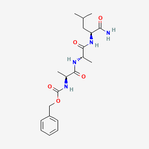molecular formula C20H30N4O5 B15438001 N-[(Benzyloxy)carbonyl]-L-alanyl-L-alanyl-L-leucinamide CAS No. 76264-64-7