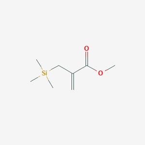 molecular formula C8H16O2Si B15438029 Methyl 2-[(trimethylsilyl)methyl]prop-2-enoate CAS No. 78310-52-8