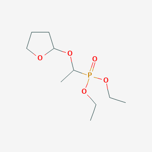 molecular formula C10H21O5P B15438077 Diethyl {1-[(oxolan-2-yl)oxy]ethyl}phosphonate CAS No. 79872-68-7