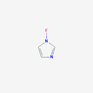 molecular formula C3H3FN2 B15438093 1-Fluoro-1H-imidazole CAS No. 77392-76-8
