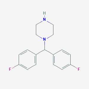 molecular formula C17H18F2N2 B154382 1-[双(4-氟苯基)甲基]哌嗪 CAS No. 27469-60-9