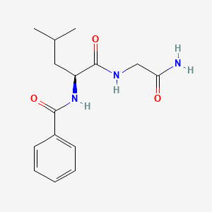 molecular formula C15H21N3O3 B15438250 N-Benzoyl-L-leucylglycinamide CAS No. 78233-61-1