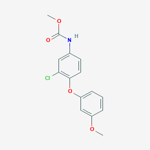 molecular formula C15H14ClNO4 B15438261 Methyl [3-chloro-4-(3-methoxyphenoxy)phenyl]carbamate CAS No. 80199-08-2